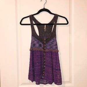 Free People purple sweater tank 🔮